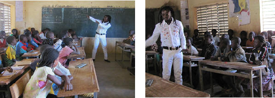 animation de Foma Traore à l'école de Nasséré